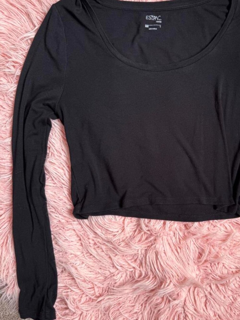 PacSun Women's Black Crop-top